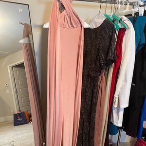 Lulu's Pink Wrap Dress